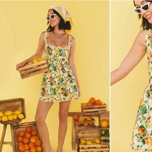 Show Me Your Mumu- Georgia Peach Mini Dress